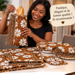 ENSEMBLE NAPPE DE TABLE