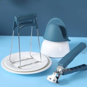 Ensemble de pince de Cuisine en Acier Inoxydable et Antibrûlure