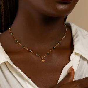 Collier Eclat d'éméraude