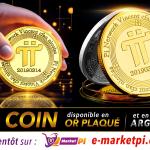PIÈCE MÉTALLIQUE PI NETWORK – COULEUR OR OU ARGENT ✨
